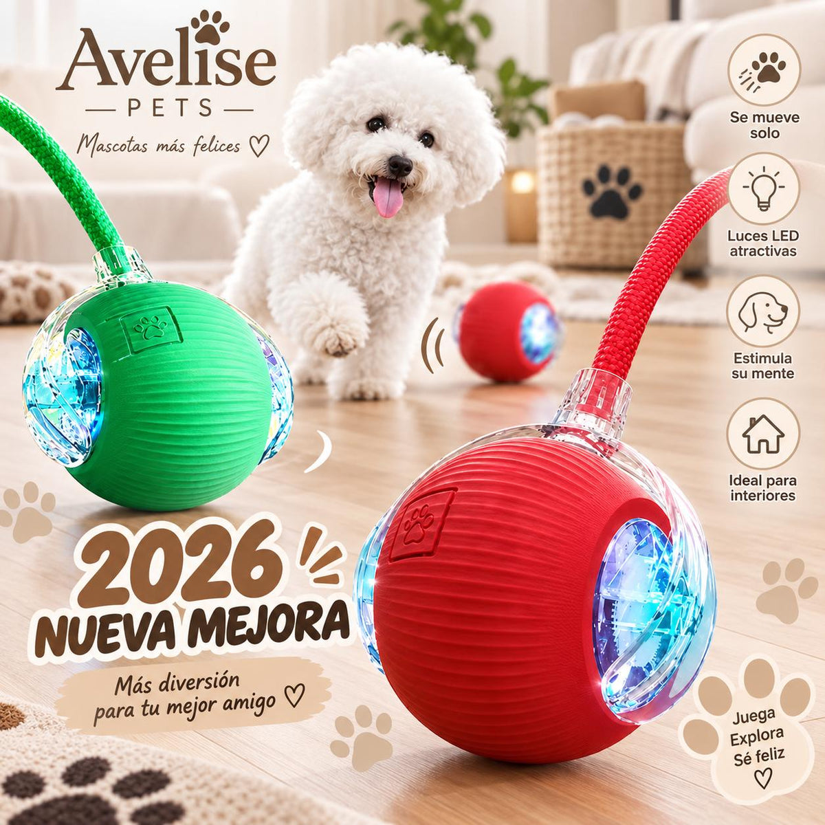 Pelota Automática Estimulante